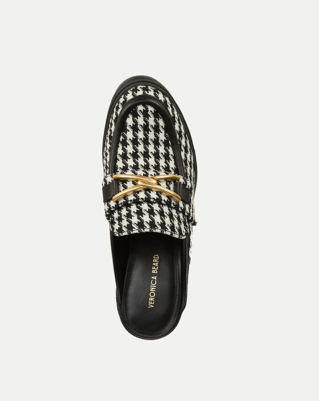 Wynter Houndstooth Loafer Mule