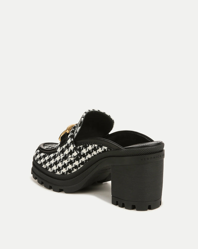 Wynter Houndstooth Loafer Mule