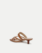 Veronica Beard Alanis Leather Sandal - Honey