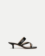 Veronica Beard Alanis Leather Sandal - Black
