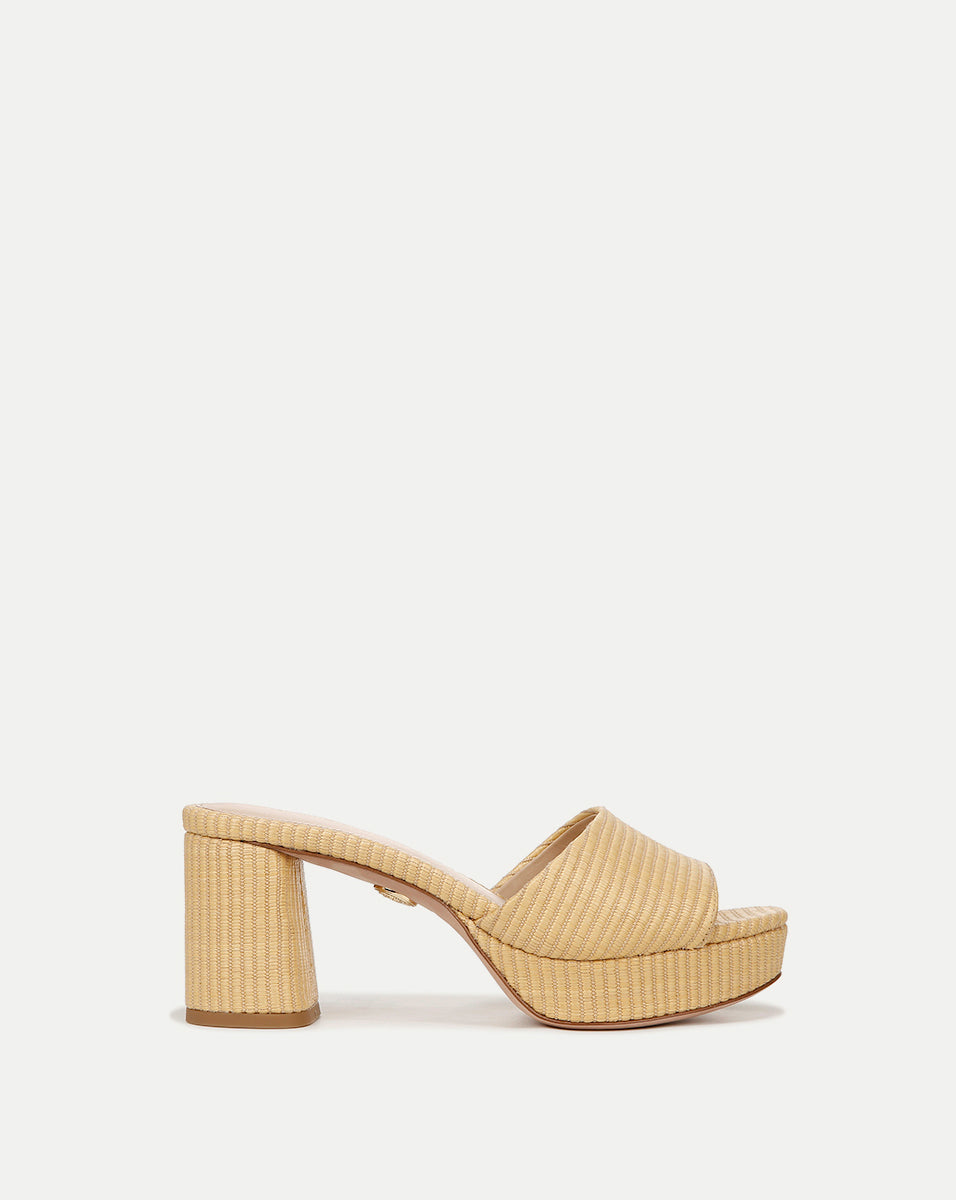 Dali Raffia Platform Heel Sandal | Veronica Beard