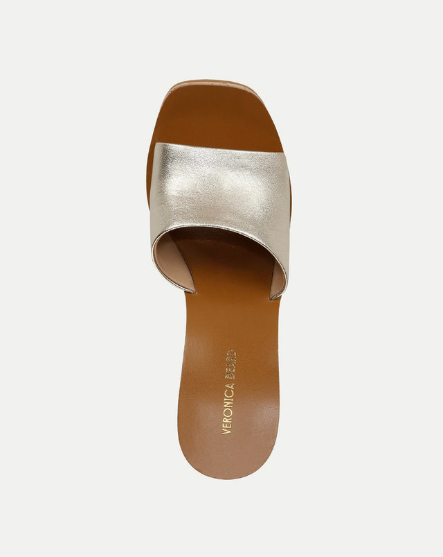Paulita Metallic Wedge Sandal