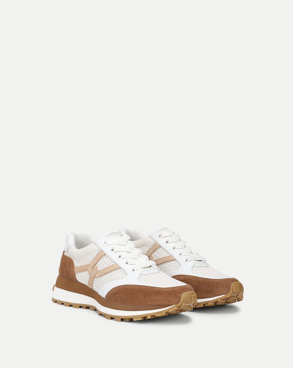 Veronica Beard Valentina Suede Sneaker - Chestnut/Lily