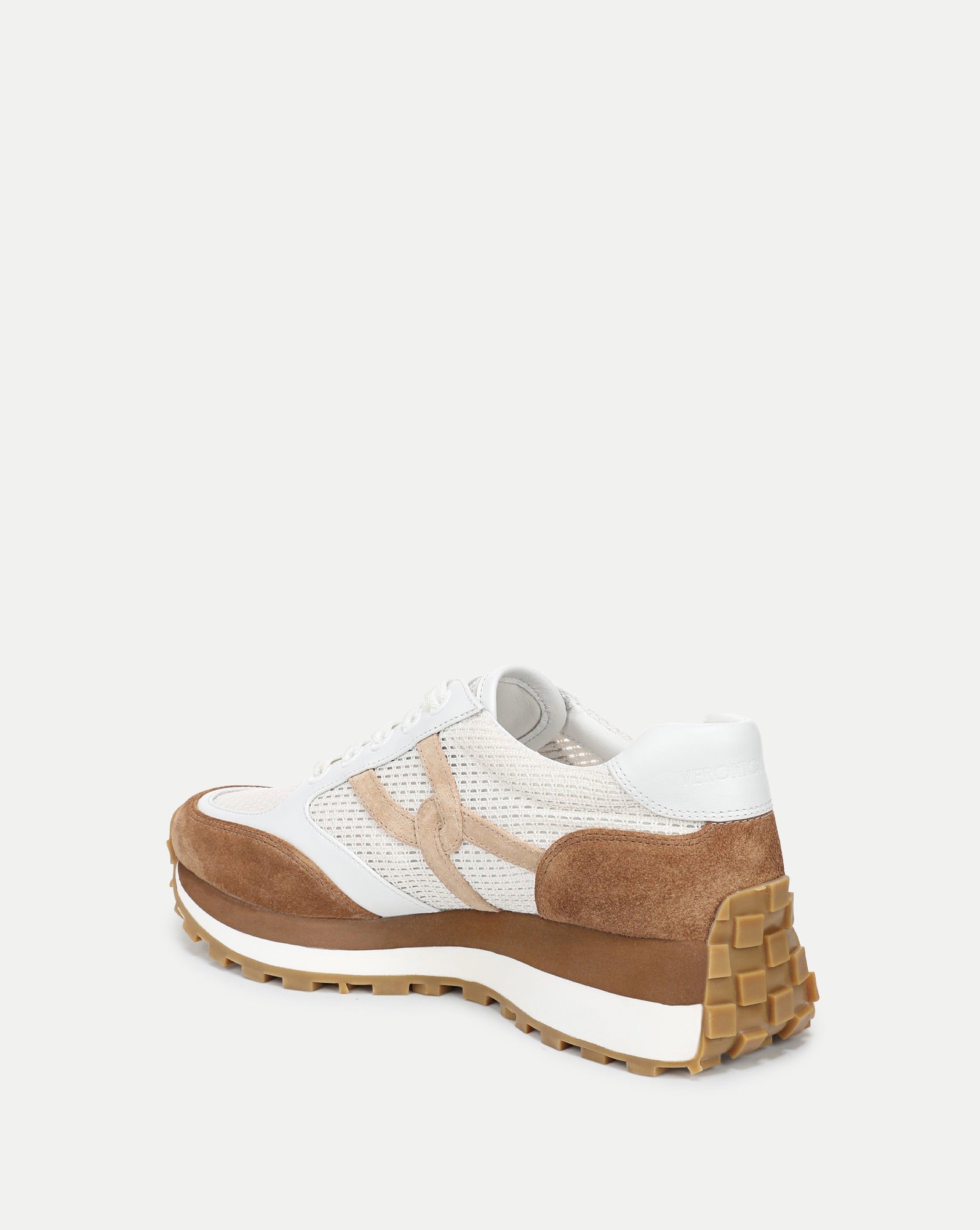 Veronica Beard Valentina Suede Sneaker - Chestnut/Lily