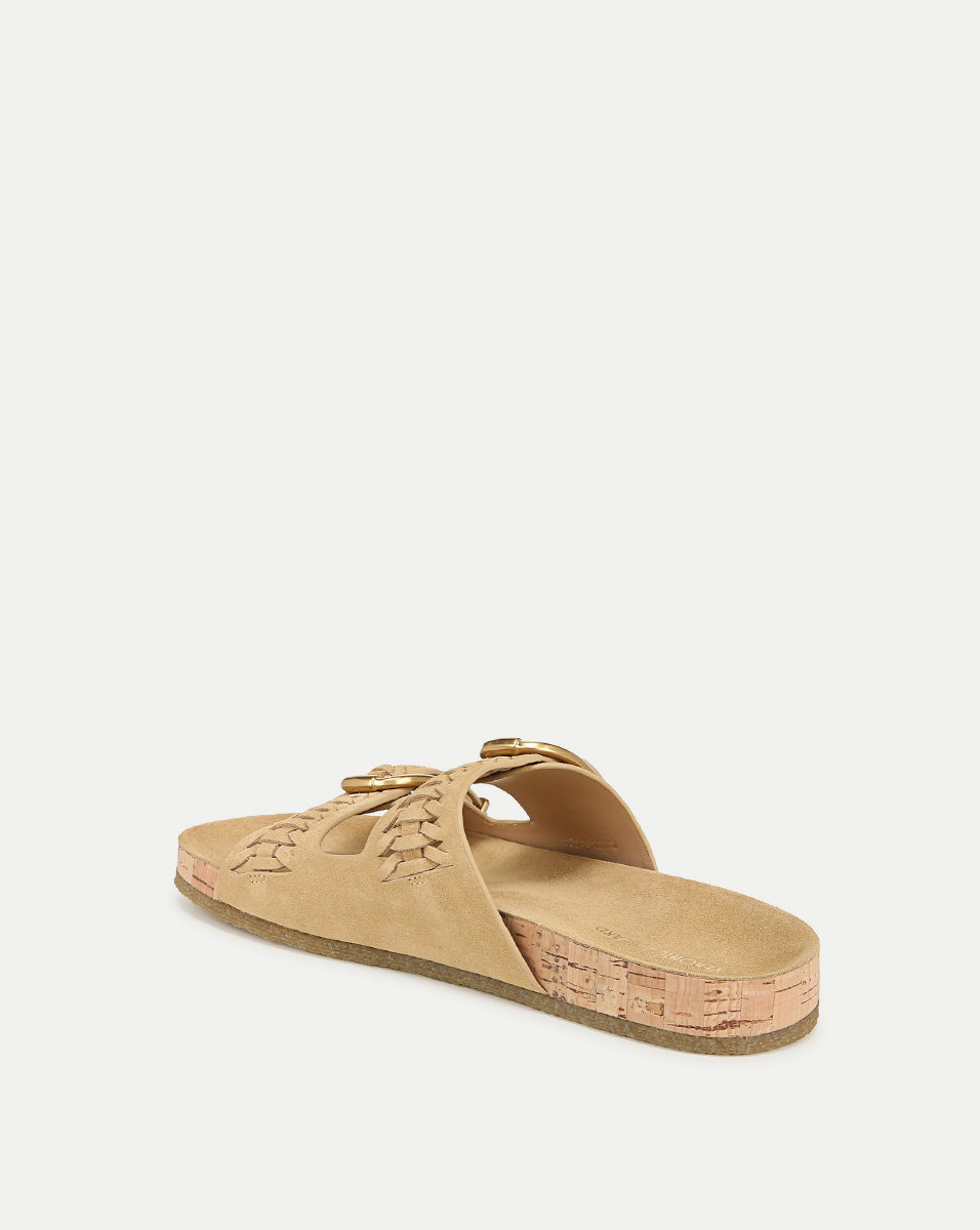 Paige Buckle Sandal in Desert