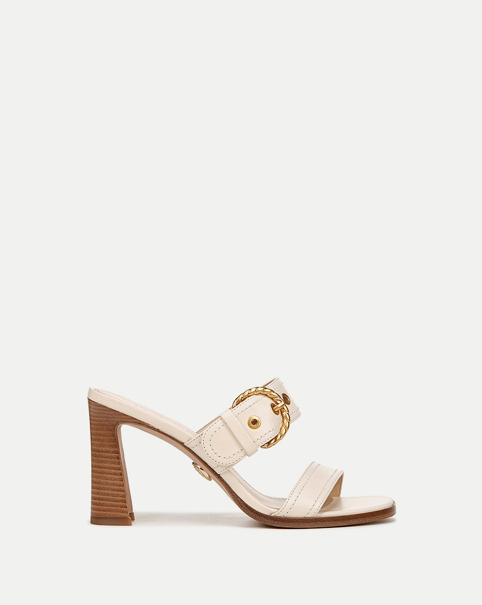 Margaux Leather Buckle Sandle| Veronica Beard