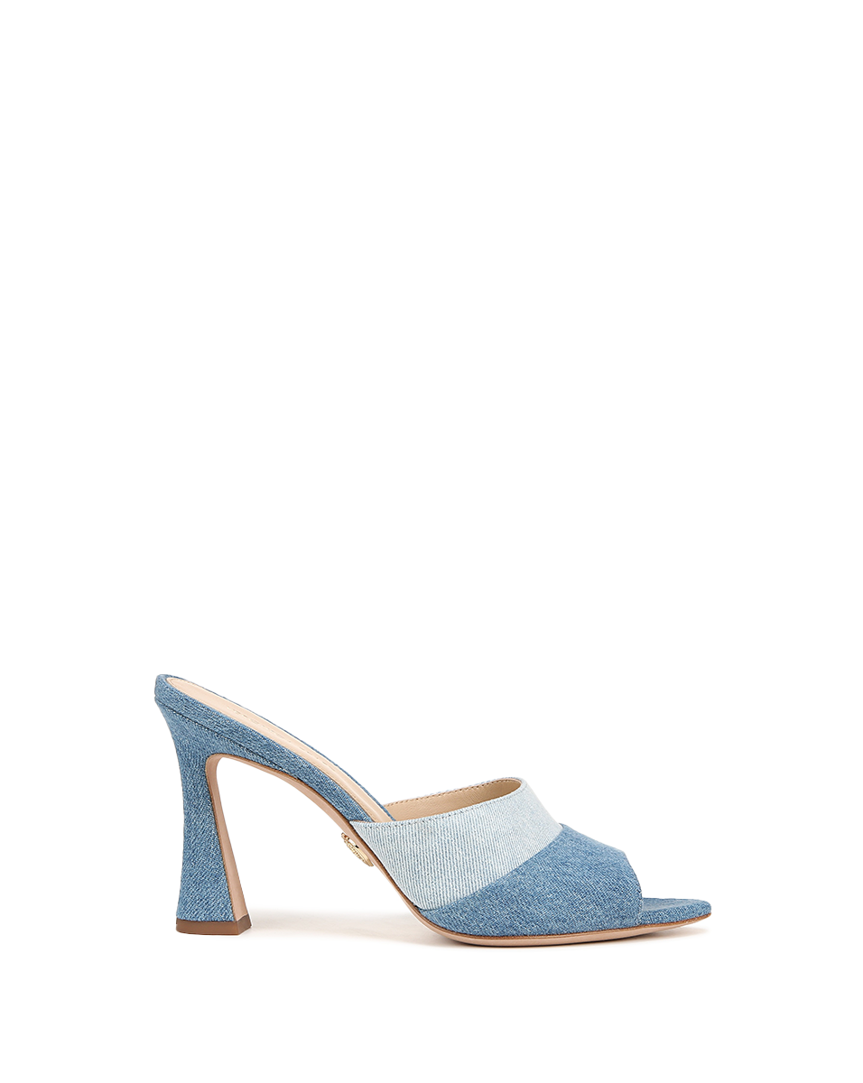 Thora Denim Mule in Blue Veronica Beard - Main Image