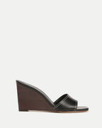 Veronica Beard Ellen Wedge Sandal - Black