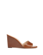 Veronica Beard Ellen Wedge Sandal - Caramel