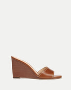 Veronica Beard Ellen Wedge Sandal - Caramel