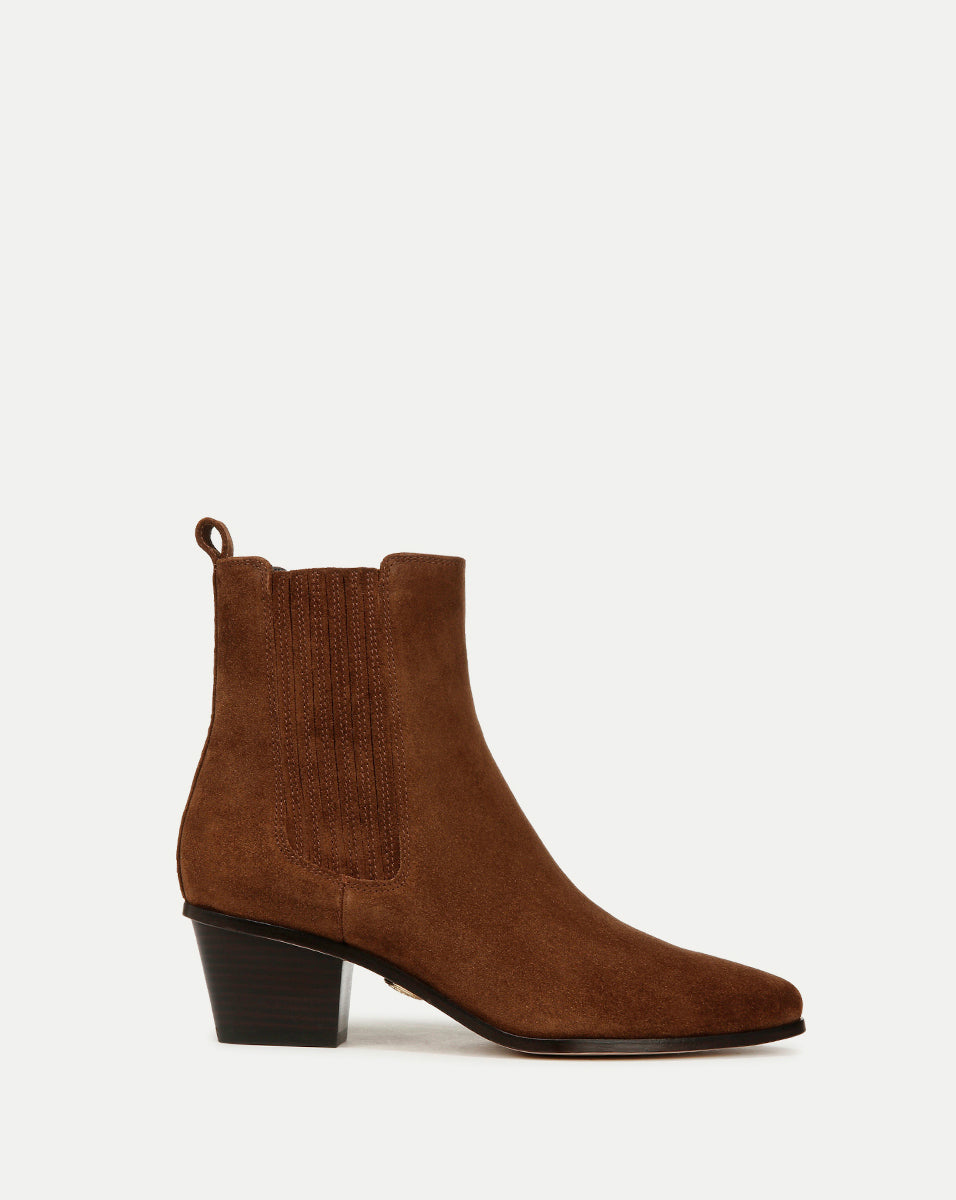 
Alina Suede Bootie - Cedar