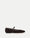 Veronica Beard Ellie Suede Flat - Espresso