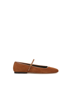 Veronica Beard Ellie Suede Flat - Caramel