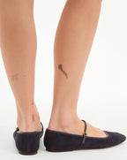 Veronica Beard Ellie Suede Flat - Eclipse