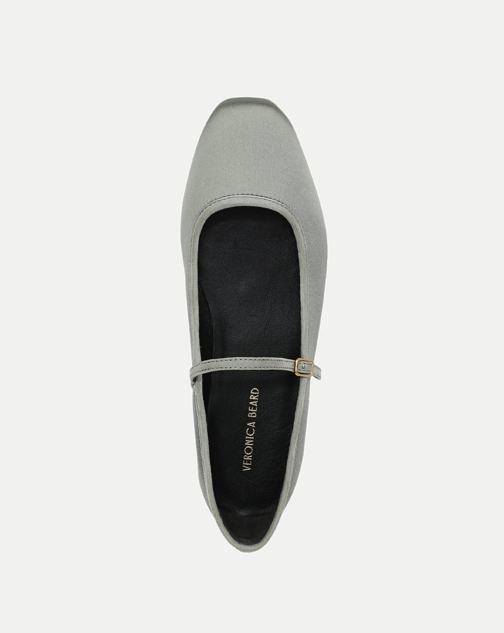 Veronica Beard Ellie Satin Flat - Stone Army