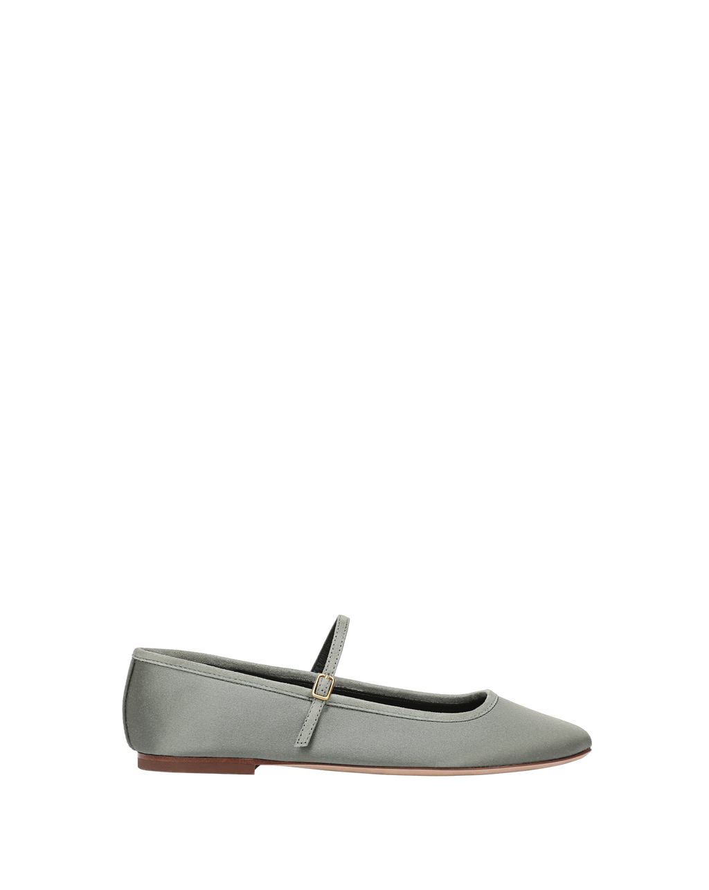 Veronica Beard Ellie Satin Flat - Stone Army