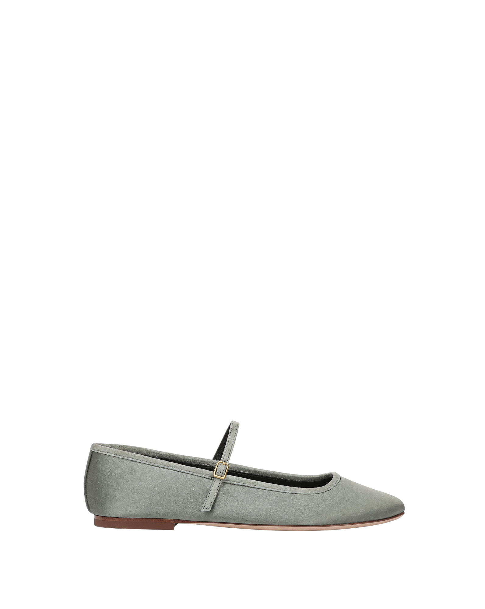 Veronica Beard Ellie Satin Flat - Stone Army