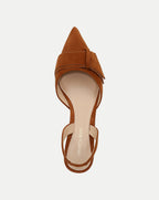 Veronica Beard Lisbeth Suede Slingback Pump - Caramel