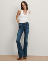 Veronica Beard Beverly Skinny-Flare Jean - Bright Blue