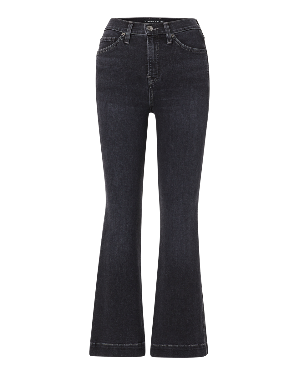 Veronica Beard Carson Ankle Flare High Rise Jeans in hotsell Peony Pink