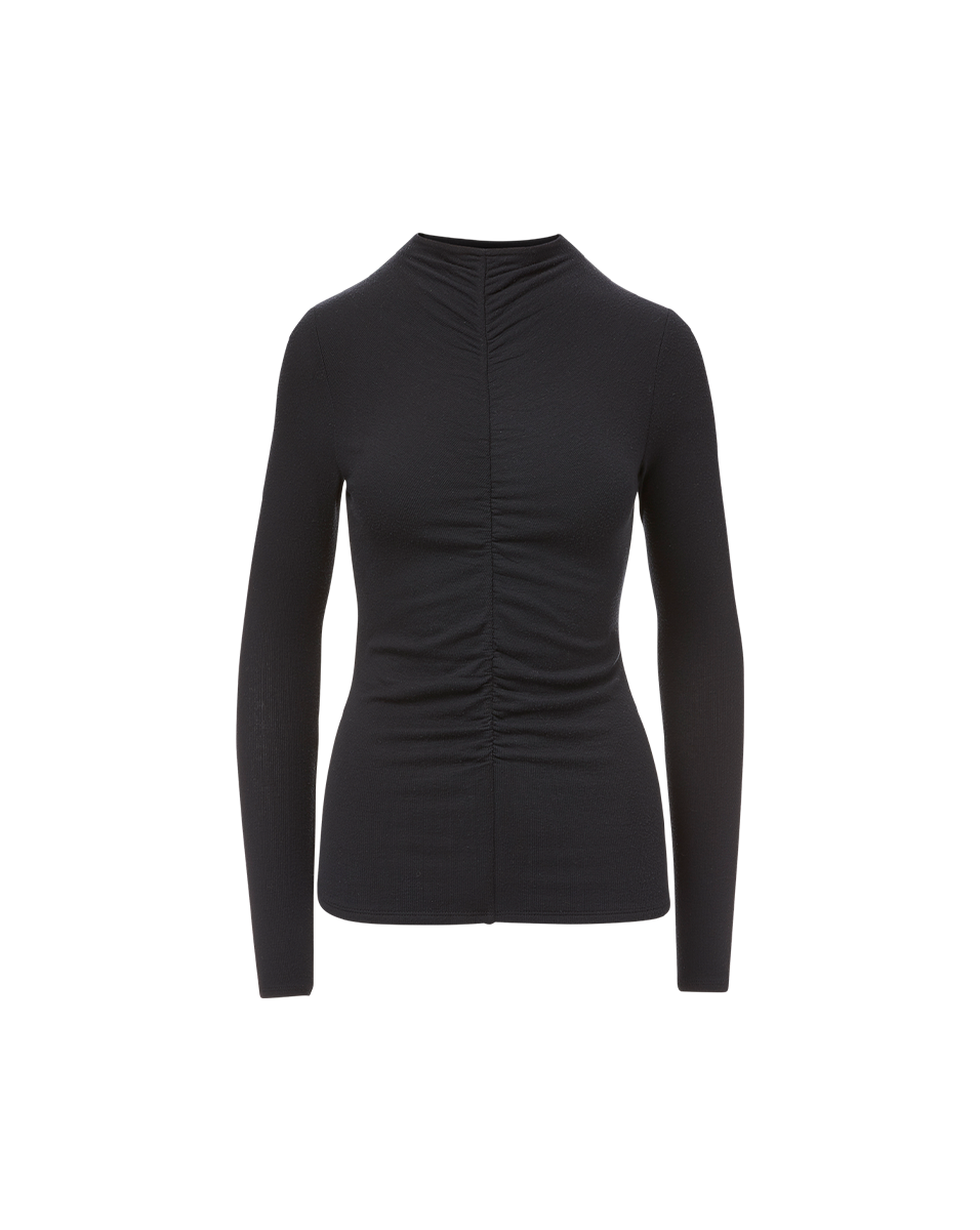 Theresa Ruched Turtleneck | Veronica Beard