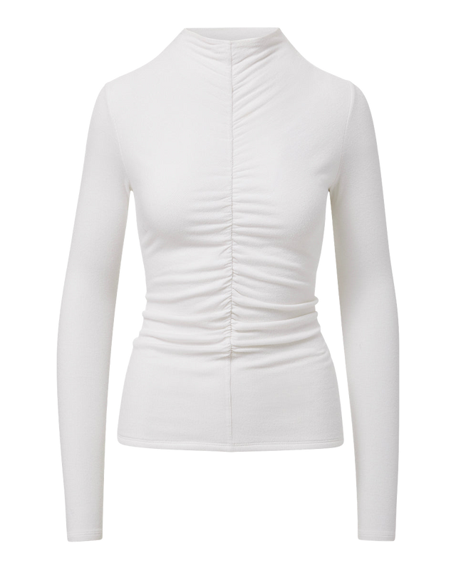 Theresa Ruched Turtleneck