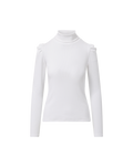 Veronica Beard Cedar Turtleneck - White