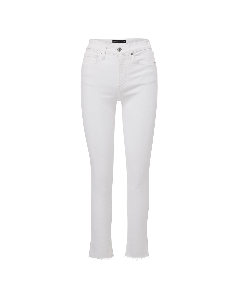 Veronica Beard Carly Slim-Fit Jean - White