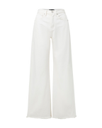 Veronica Beard Taylor Wide-Leg Jean - Ecru