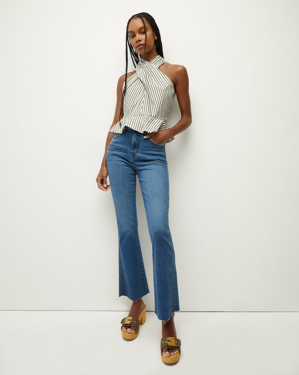 Carson Ankle-Flare Jean | Raw Hem | Extended | Veronica Beard