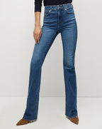 Veronica Beard Cameron Raw Hem Bootcut Jean - Serendipity