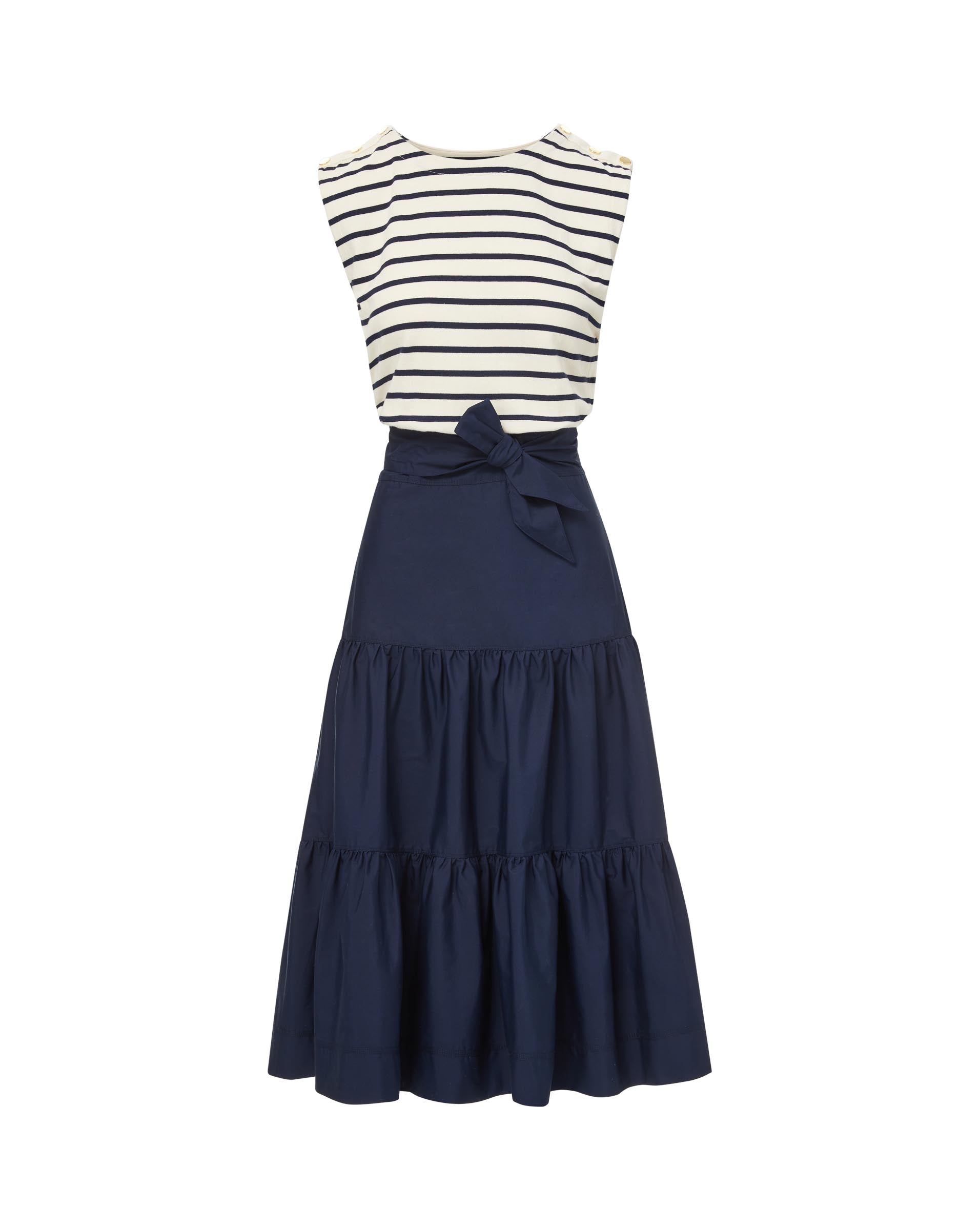 Mixed Stripes Tiered Mini Skirt - Ready to Wear