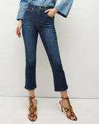 Veronica Beard Carly Kick-Flare Jean - Bright Blue