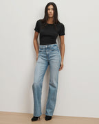 Veronica Beard Pruitt Ribbed T-Shirt - Black