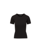 Veronica Beard Pruitt Ribbed T-Shirt - Black