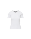 Veronica Beard Pruitt Ribbed T-Shirt - White