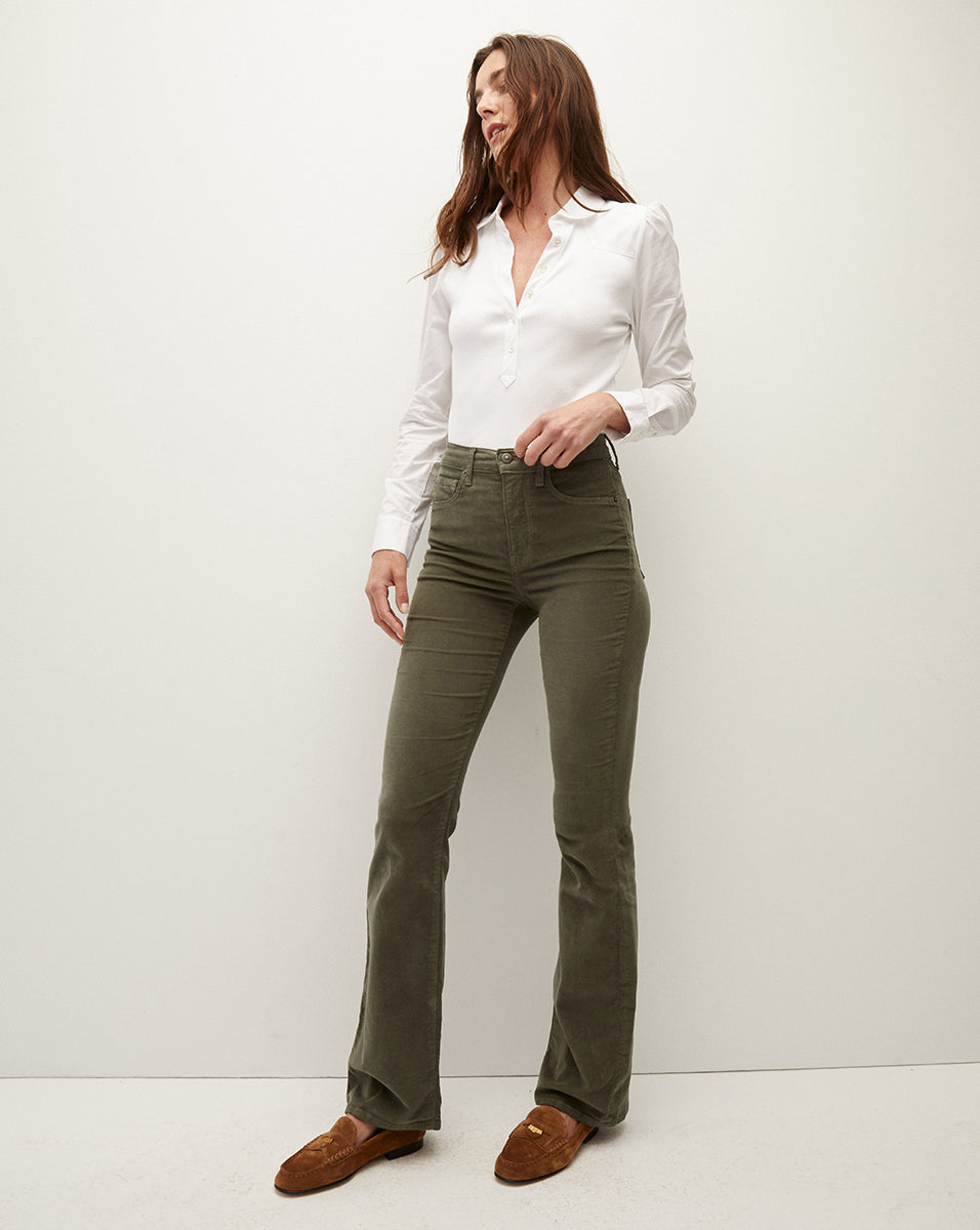 Cameron High-Rise Bootcut Corduroy Pant | Veronica Beard