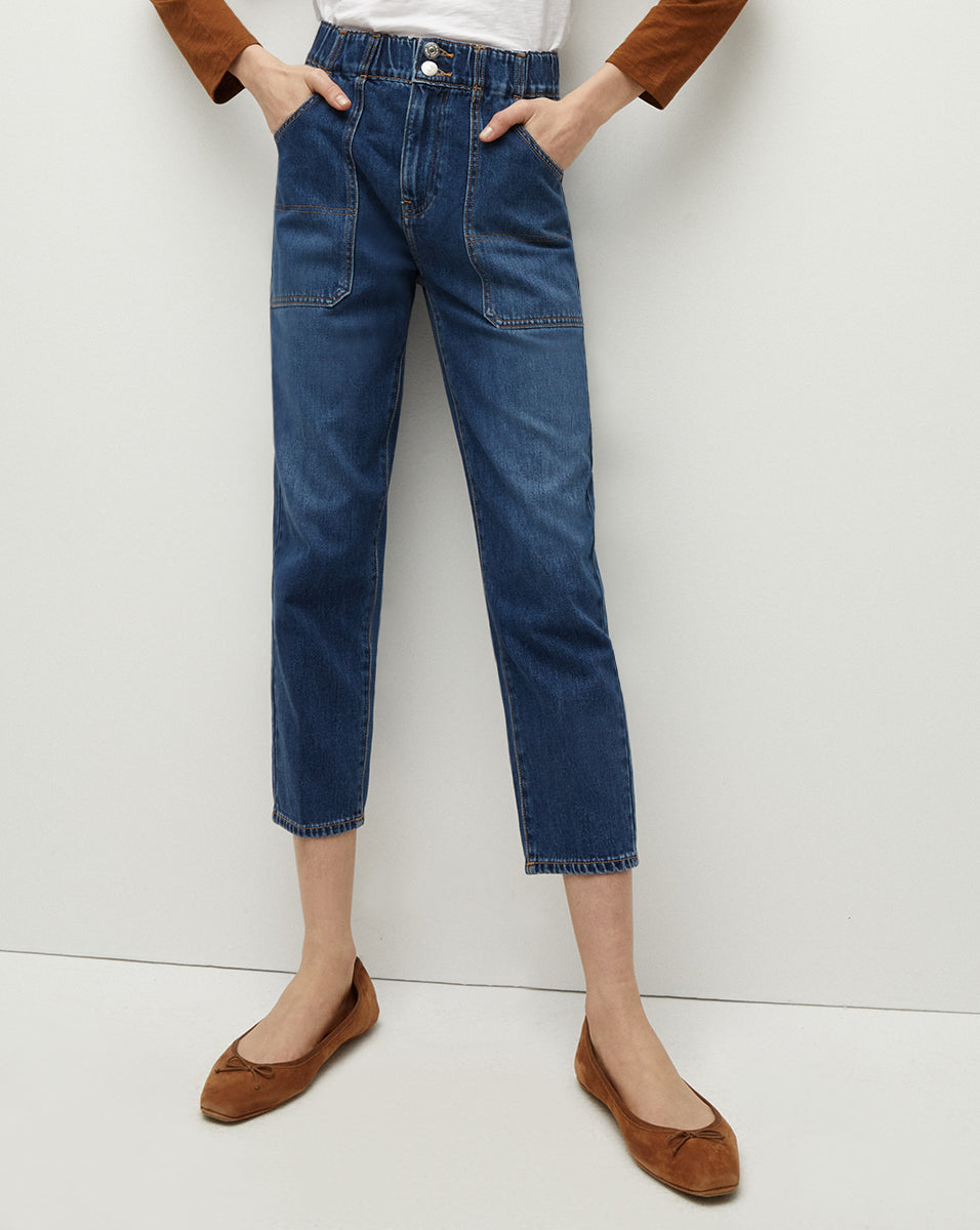 Arya Cargo Jean | Elastic Waist | Veronica Beard