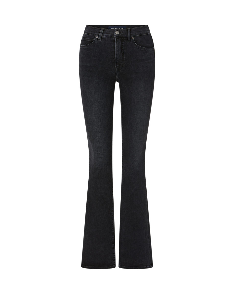 Veronica Beard popular Beverly skinny flare high rise coated black size 25