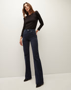 Veronica Beard Britney Puff-Sleeved Top - Black