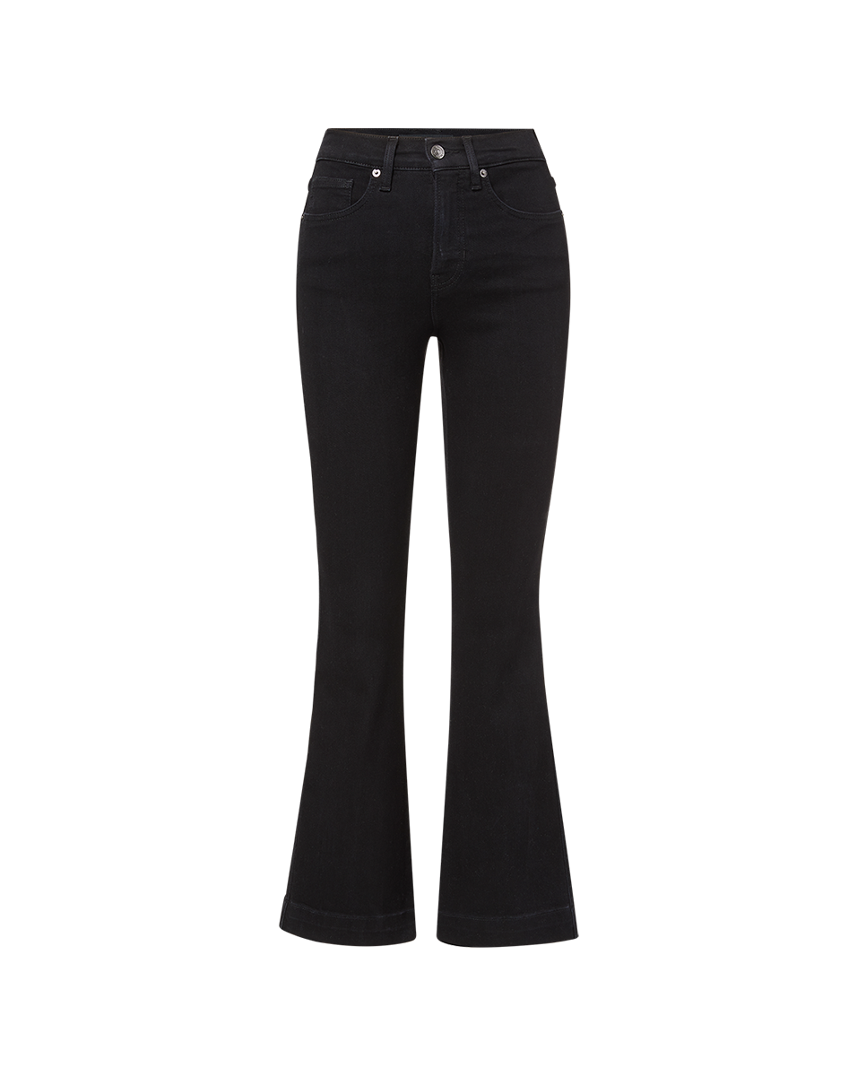 Resin Coated Flare Denim ブラック The Coated Kick Flare - Final Sale – Just Black Denim