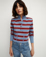 Shervin Rugby-Striped Top