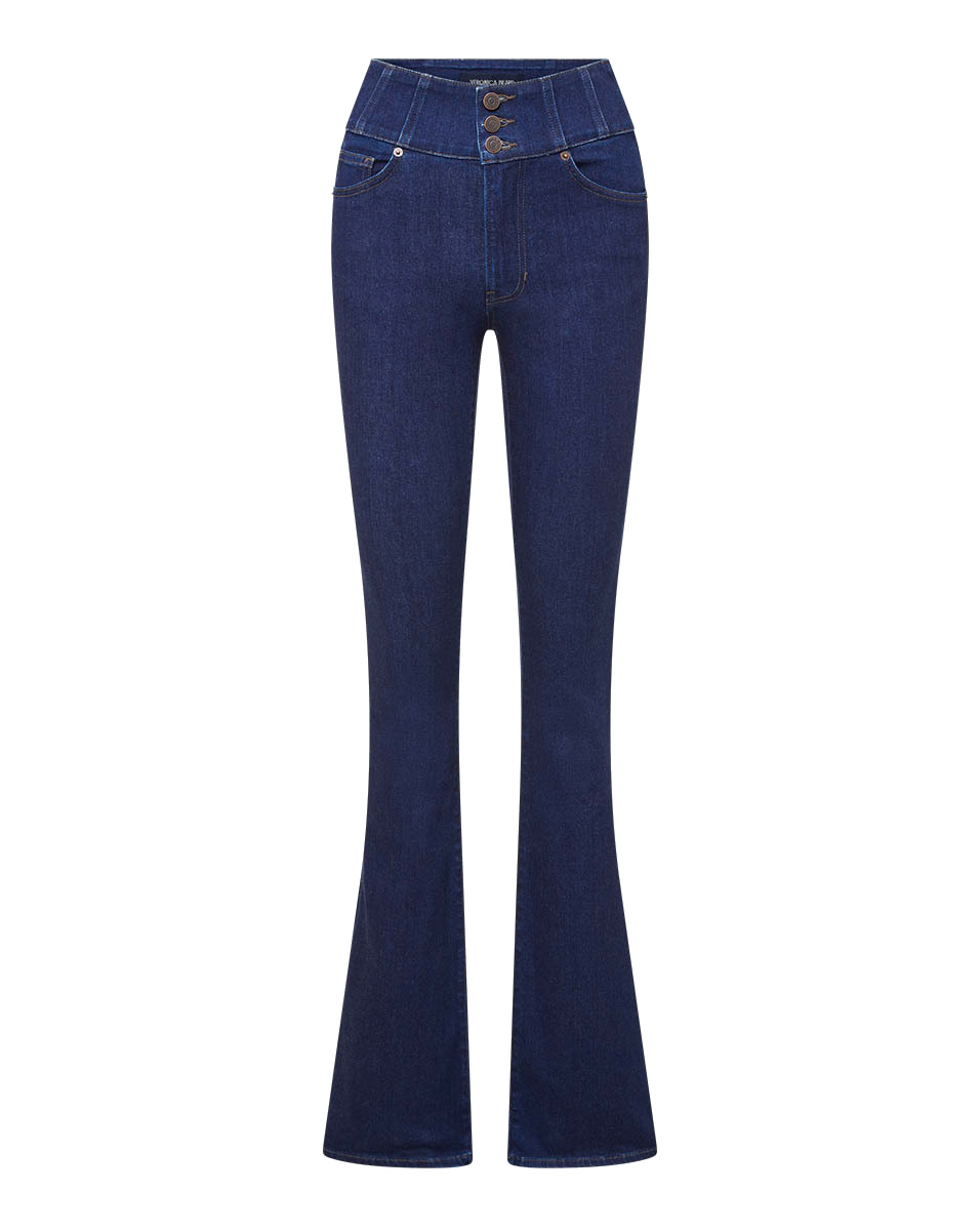 Stretch flare jeans hot and corset