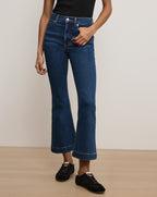 Veronica Beard Carson Kick-Flare Jean - Bright Blue