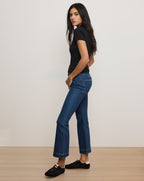Veronica Beard Carson Kick-Flare Jean - Bright Blue