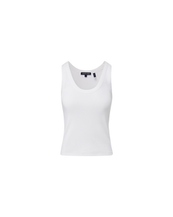Veronica Beard Birke Scoopneck Tank Top - White