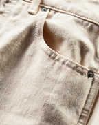 Veronica Beard Taylor Cropped Wide-Leg Jean - Ecru