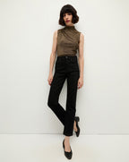 Veronica Beard Ryleigh Slim Straight-Leg Jean - Onyx