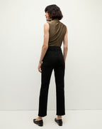 Veronica Beard Ryleigh Slim Straight-Leg Jean - Onyx