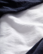 Veronica Beard Mason Baseball Tee - White/Navy